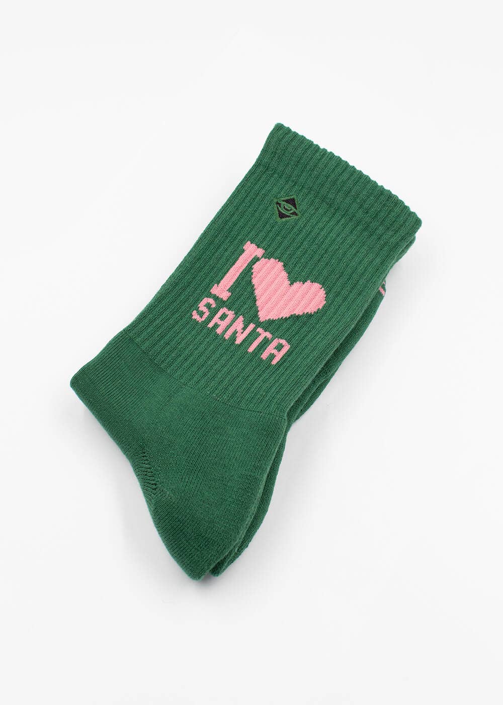 I Love Santa - Dark Green - Weihnachtssocken: 43-46