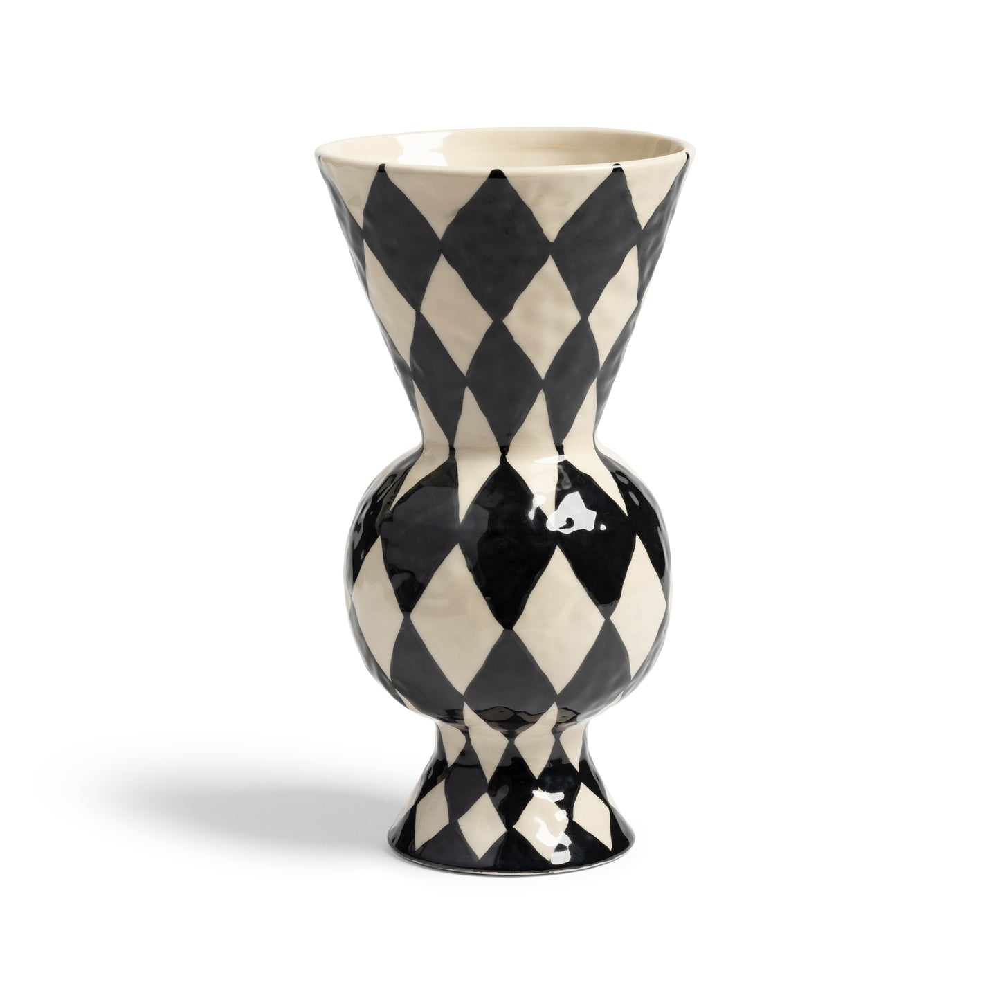 &klevering - Vase rhombisch schwarz