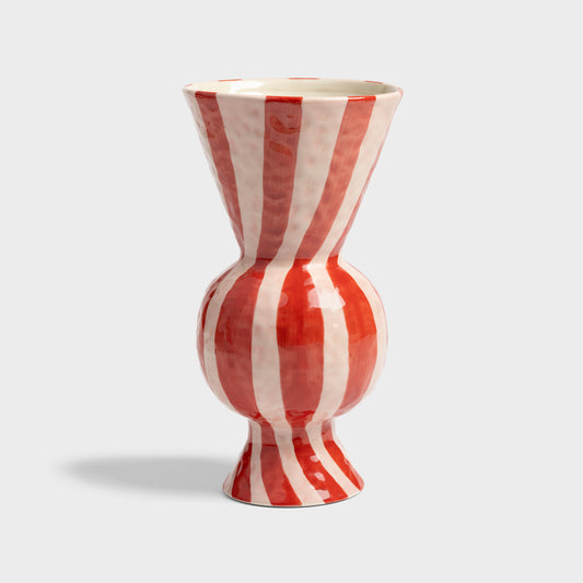 &klevering - Vase rhombisch rot