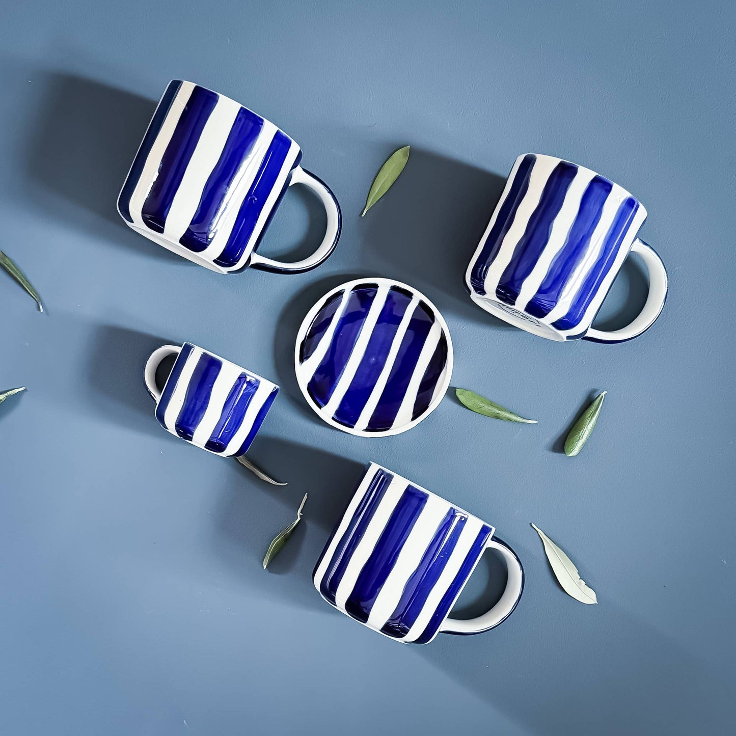 Becher Stripes - mare blue