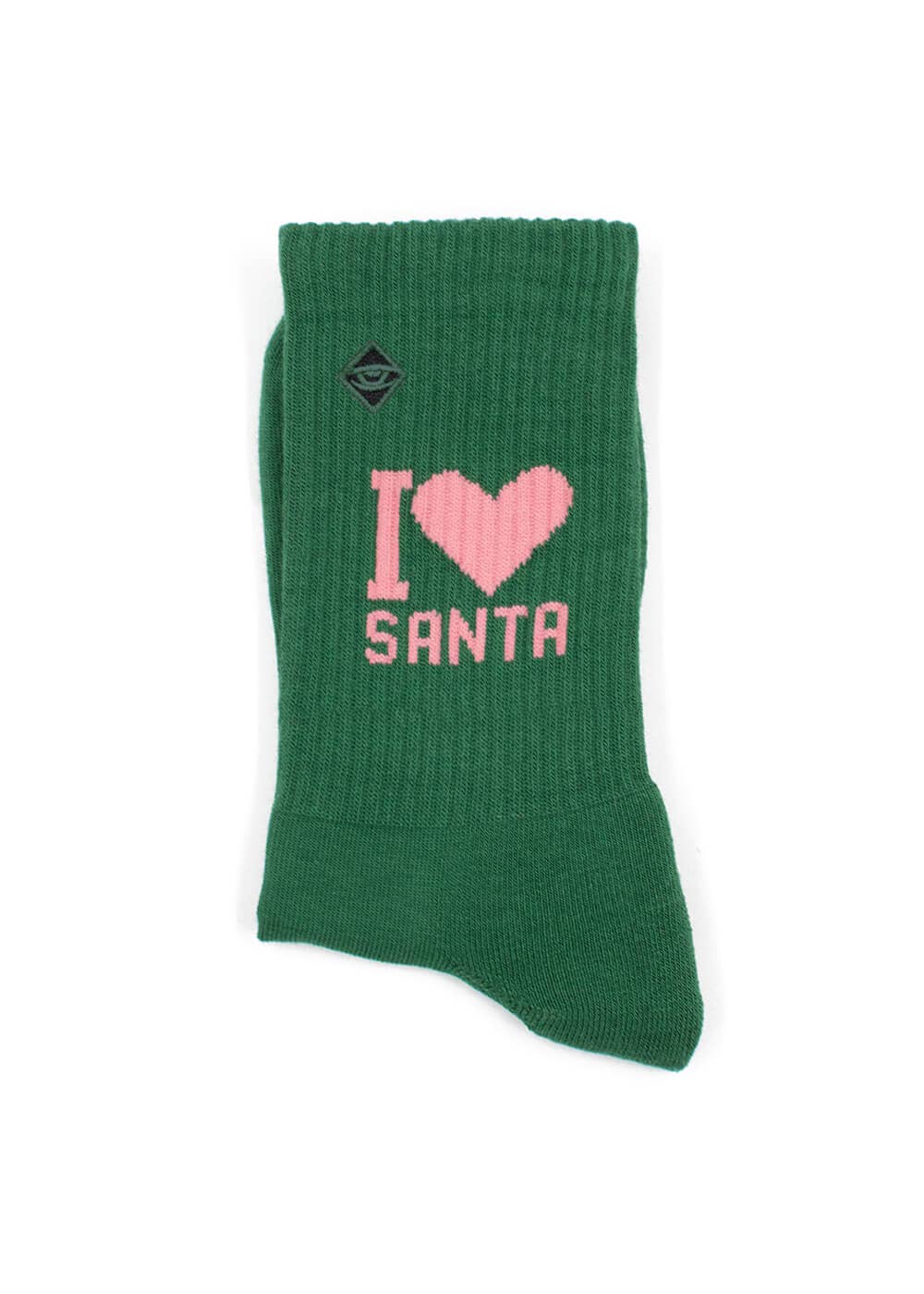 I Love Santa - Dark Green - Weihnachtssocken: 43-46