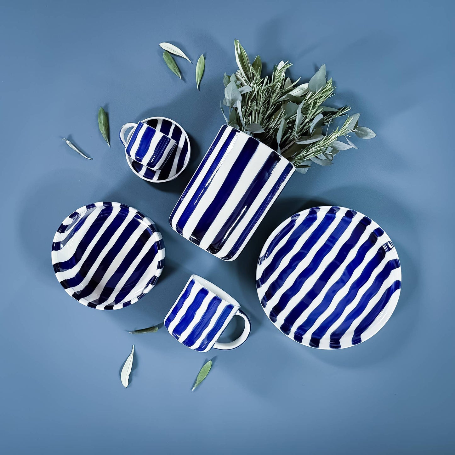 Schale Stripes - mare blue