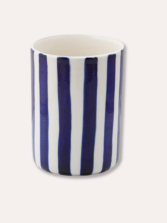 Vase Stripes - mare blue