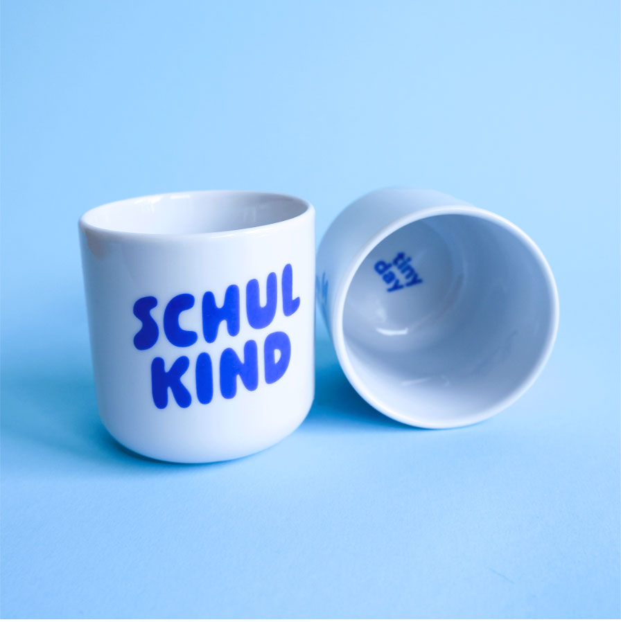 tinyday - Schulkind Becher | blau